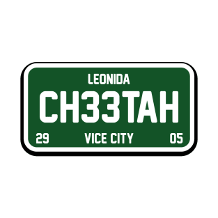 CH33TAH - GTA 6 - License Plate T-Shirt