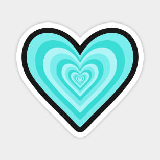 Minty Expanding Hearts Magnet