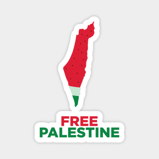 Free Palestine Watermelon Style Magnet