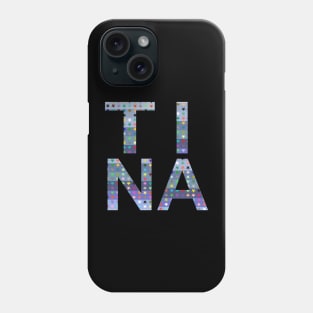 Tina, name, typography Phone Case