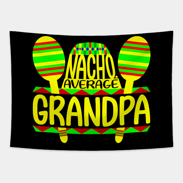 Nacho Average Grandpa Tapestry by colorsplash