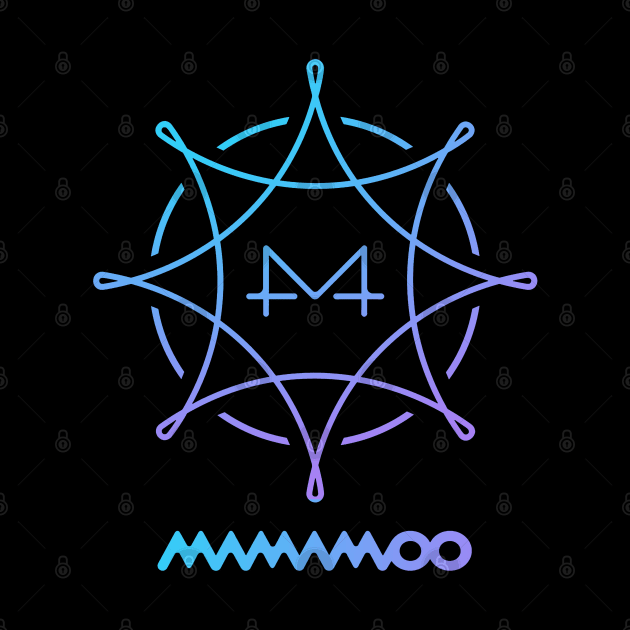 Mamamoo Logo Blue S by hallyupunch