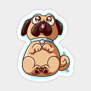 give this pug a hug Magnet