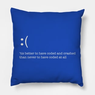 Coded and Crashed Pillow