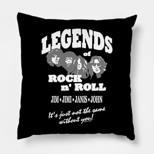 Legends of Rock 'N Roll (front & back print) Pillow