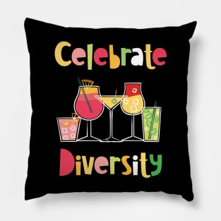 Cocktails - Celebrate Diversity Pillow