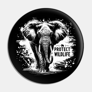 Protect Wildlife - Elephant Pin