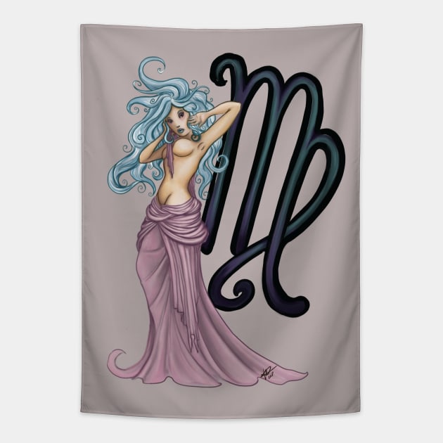 Zodiac Virgin Tapestry by Klumbsykay