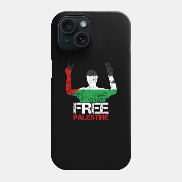 Free Palestine - Palestinian Flag On Palestinian Citizen Phone Case by mangobanana