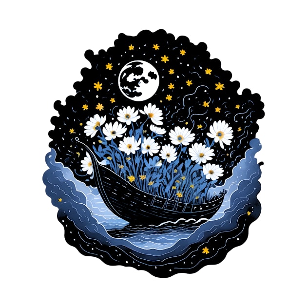 Dreamy Daisies and Starry Night by Shaymalily