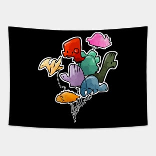 dinosaur baloons Tapestry