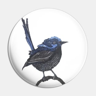 Little Blue Wren Pin