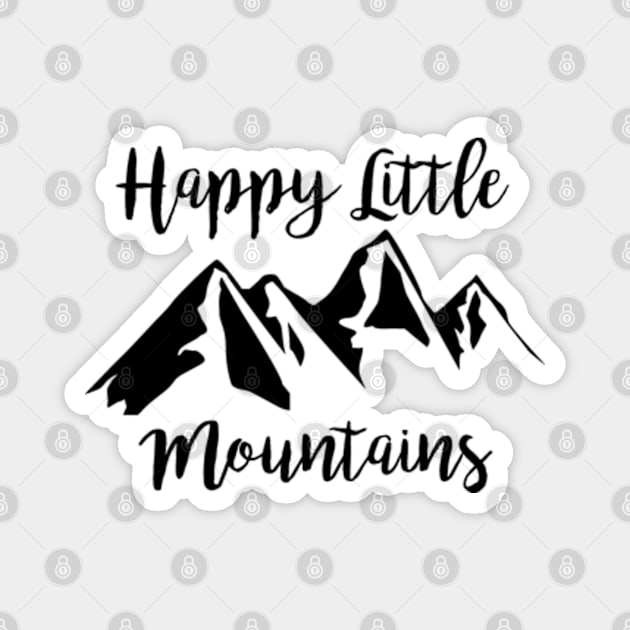 Happy Little Mountains Magnet by fandemonium