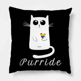 Purride Cat LGBT Pillow