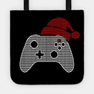 Gaming Controller Christmas with Wool Knitting Design Tote