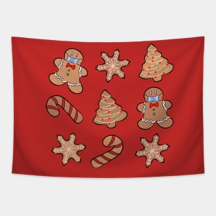 Gingerbread cookies 2020 during pandemic Tapestry