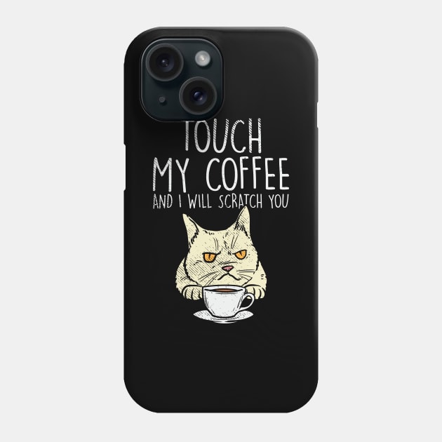 Cats and coffee cat lover coffee lover Phone Case by Tom´s TeeStore