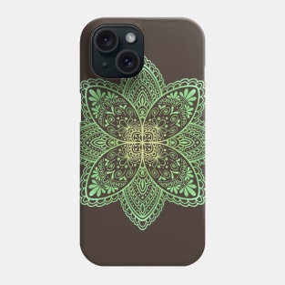 Playful Mandala in Green Phone Case