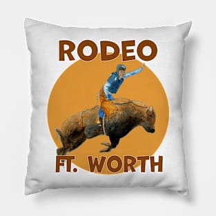 Rodeo Fort Worth, Texas Pillow