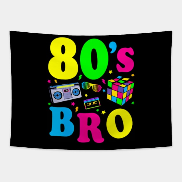 This Is My 80s Bro 80's 90's Party Tapestry by Cristian Torres
