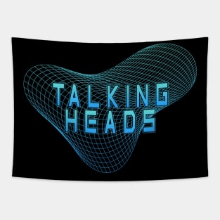 Geometric Line Talking Heads Tapestry