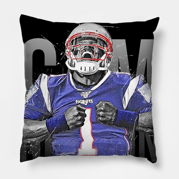 Cam Newton Pillow by Creativedy Stuff