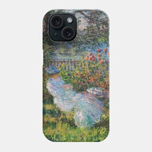 Alice Hoschede in the Garden by Claude Monet Phone Case