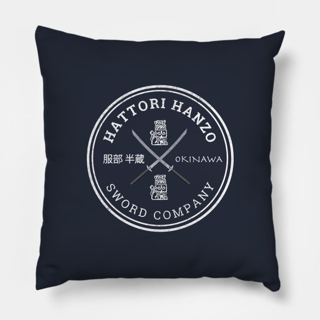 Hattori Hanzo Sword Company Pillow by BodinStreet