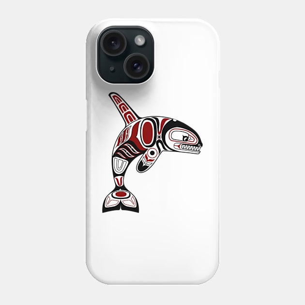 Haida Orca Phone Case by gabitolgyesi