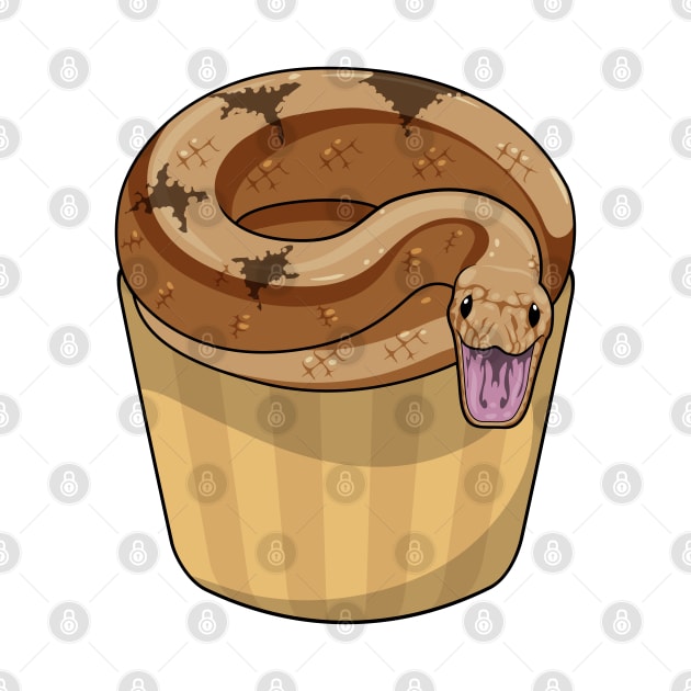 Snake with Muffin by Markus Schnabel