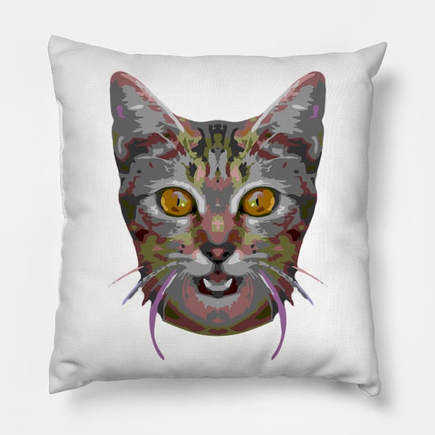 CAT Pillow by MufaArtsDesigns