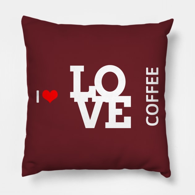 I love coffee Pillow by KayBar27