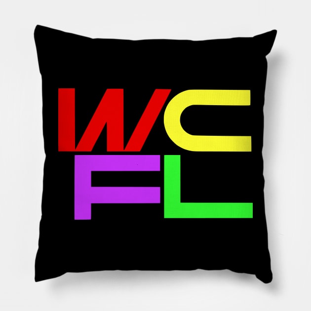 WCFL  Radio Station. Chicago, Illinois Pillow by fiercewoman101