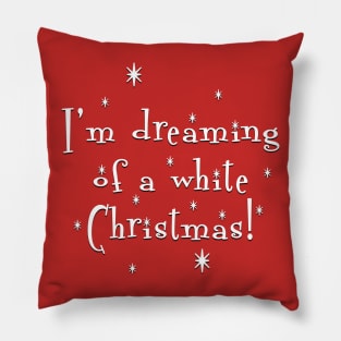 White Christmas Pillow