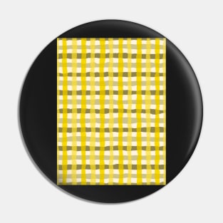 Cute summer warm plaid tartan pattern, in citrus yellow and olive green Pin