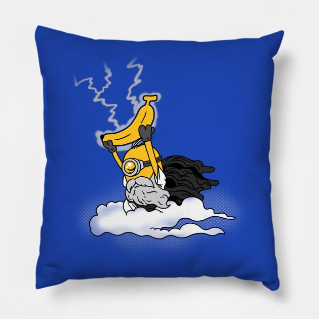 Funny Religious Biblical Moses Inspired 10 Commandments Cartoon Pillow by BoggsNicolas