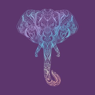 Rainbow Elephant Mandala T-Shirt