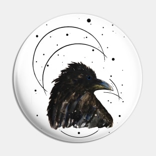 Raven Moon Pin