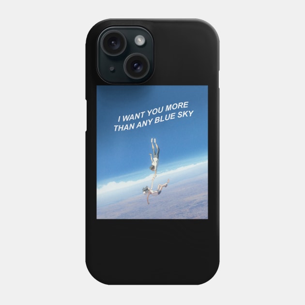 Weathering With You scene - I want you more than any blue sky Phone Case by koolpingu