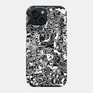 Halloween Monster Doodle Phone Case