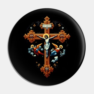 jesus christ cross - christian streetwear Pin