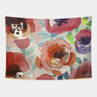 Painted Circle Flower Tapestry