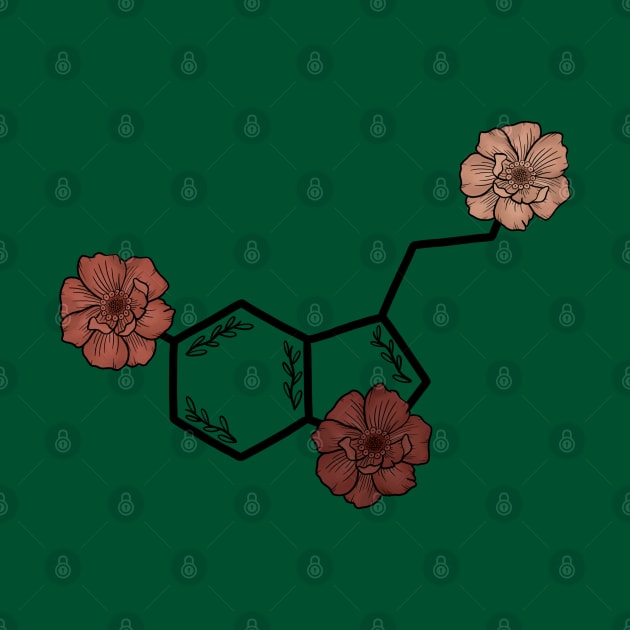 Floral Serotonin Molecule by the-bangs