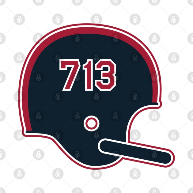 Houston Texans 713 Helmet by Rad Love