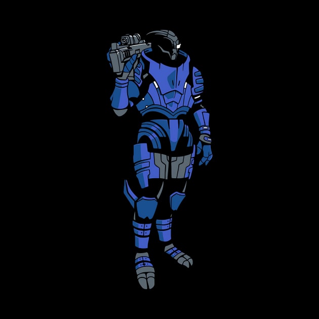 MASS EFFECT GARRUS SILHOUETTE by Loweryo Judew