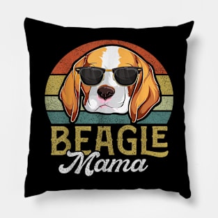 Retro Beagle Mama Shirt Women, Mothers Day Dog Mom Pillow