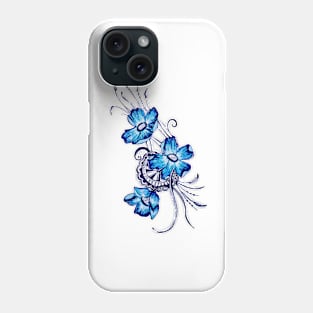 Blue Poppies Phone Case