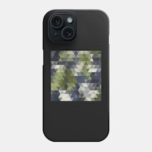 Abstract Camouflage Geometric Triangle Pattern Phone Case