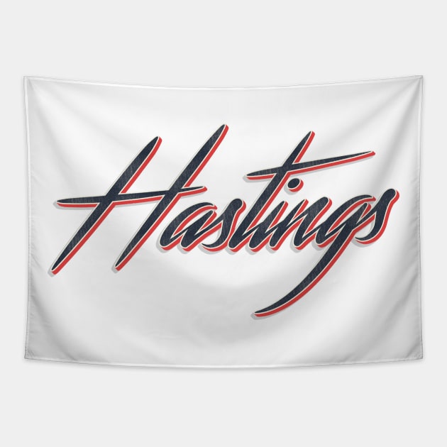 Hastings City in USA Tapestry by PowelCastStudio