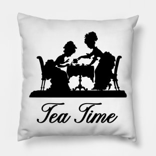 Tea Time Victorian Ladies Pillow